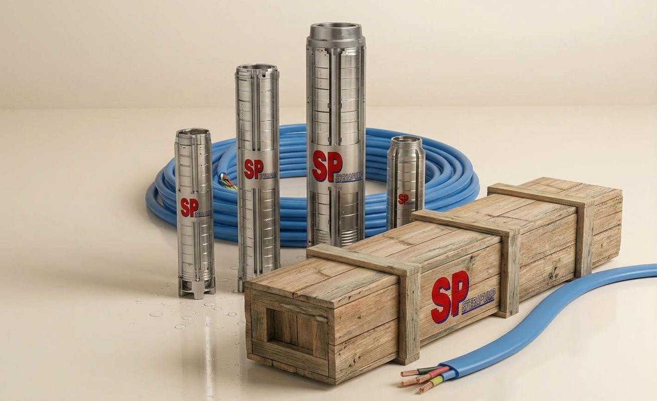 طلمبة SP Sterapump – طراز S.P 46 مقاس8 بوصة مخرج مقاس 4 بوصة