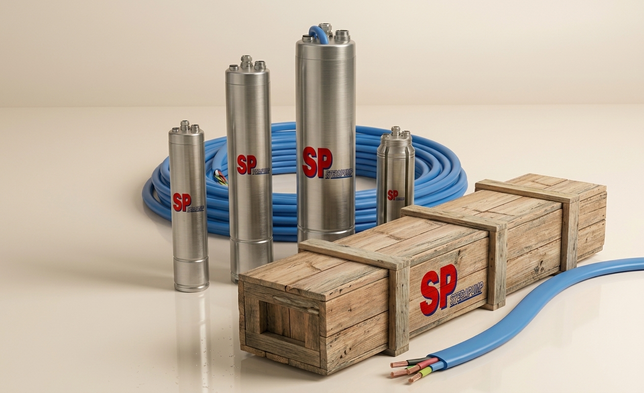 موتور SP Sterapump الغاطس مقاس 4 بوصة - استانلس – نظام التبريد بالزيت